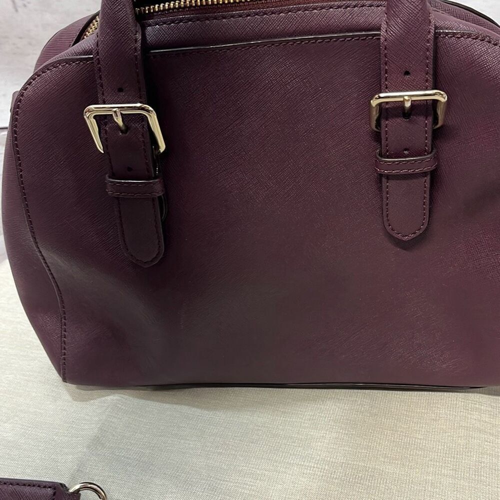 Kate Spade New York Satchel Crossbody Shoulder Bag Purse Plum - Picture 4 of 8